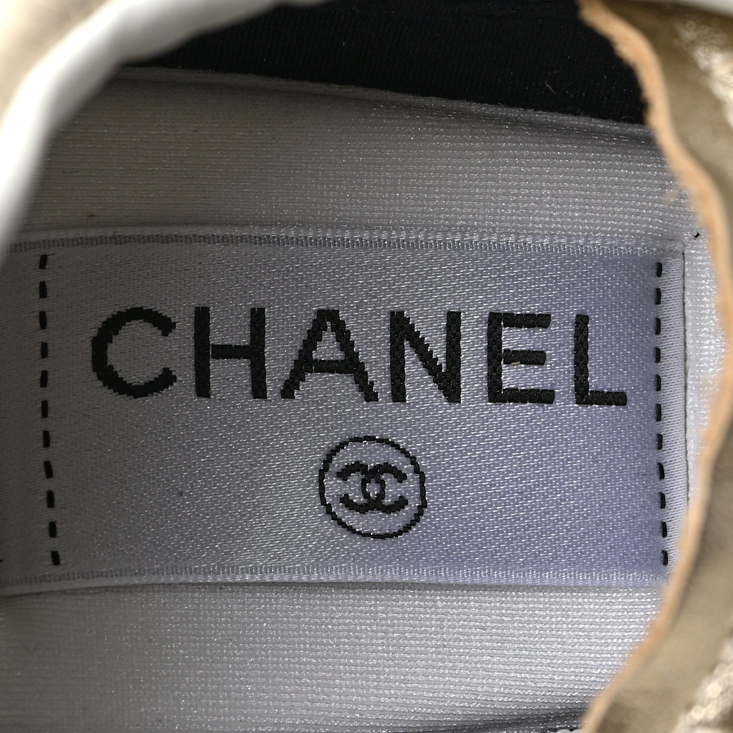 Chanel Laminated Calfskin CC Womens Sneakers 39 Golden 7 of 8