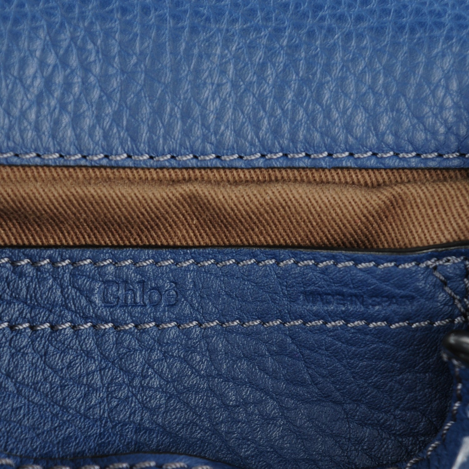 Chloe Calfskin Mini Marcie Round Crossbody Bag Royal Navy 8 of 10