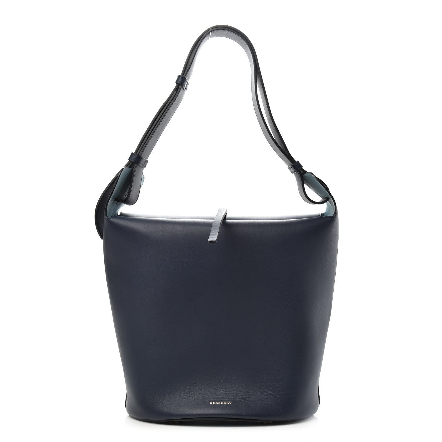 Burberry Supple Calfskin Medium Bucket Mid Indigo 1 of 15