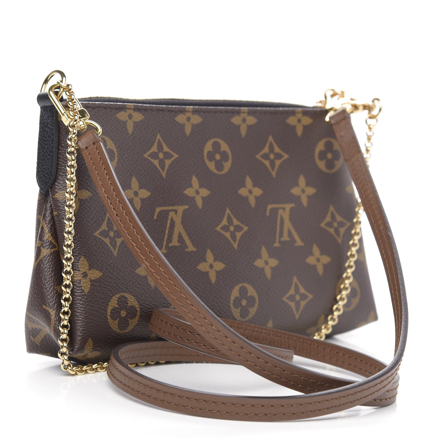 Louis Vuitton Monogram Pallas Clutch Black 3 of 10