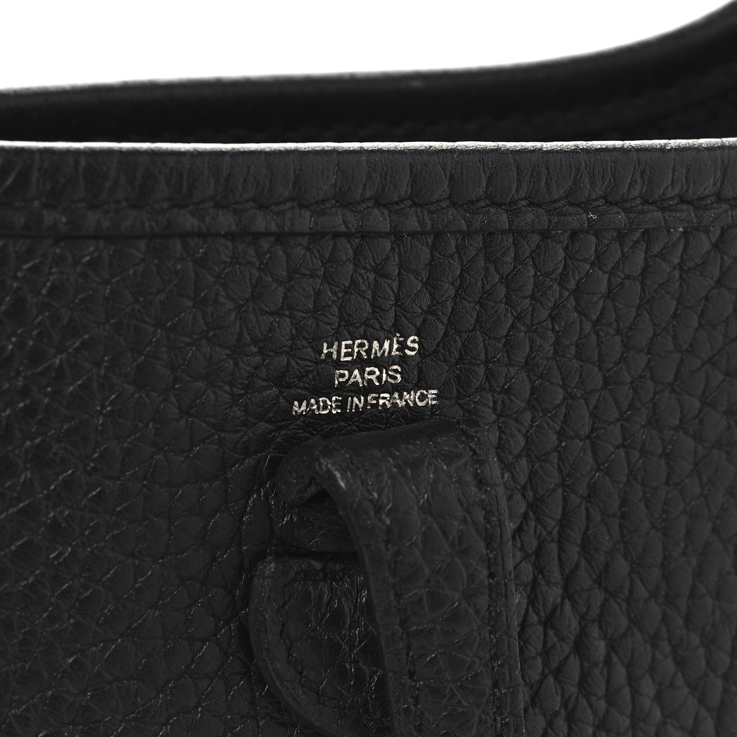 Hermes Taurillon Clemence Evelyne TPM Black 6 of 12