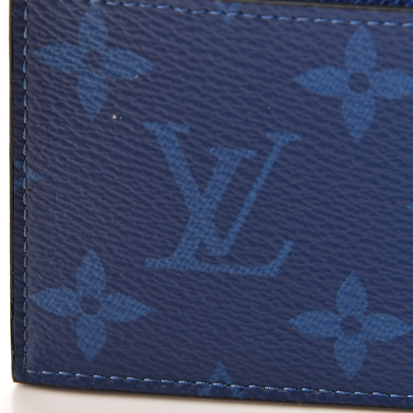 Monogram Taiga Coin Card Holder Cobalt