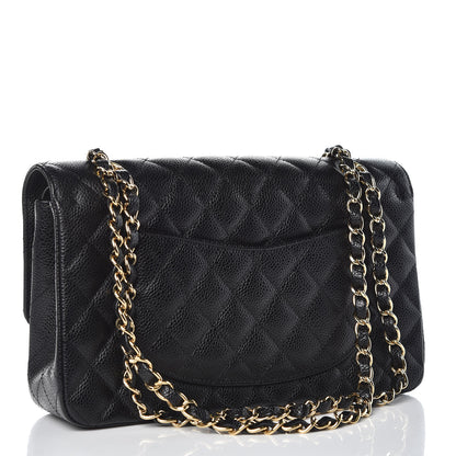 Chanel Caviar Quilted Medium Double Flap Black 3 of 10
