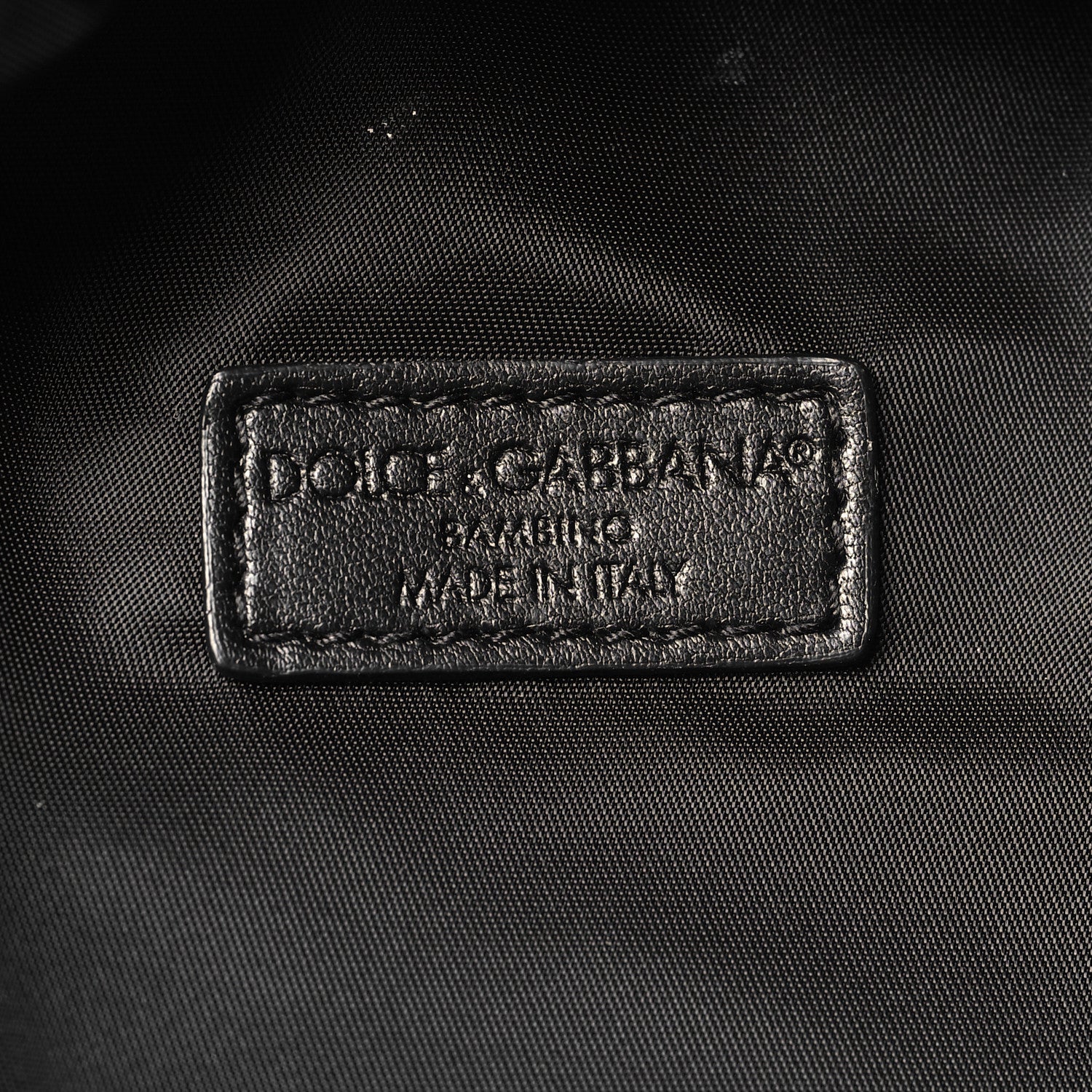 Dolce & Gabbana Nylon Logo Childrens Backpack Black 6 of 9