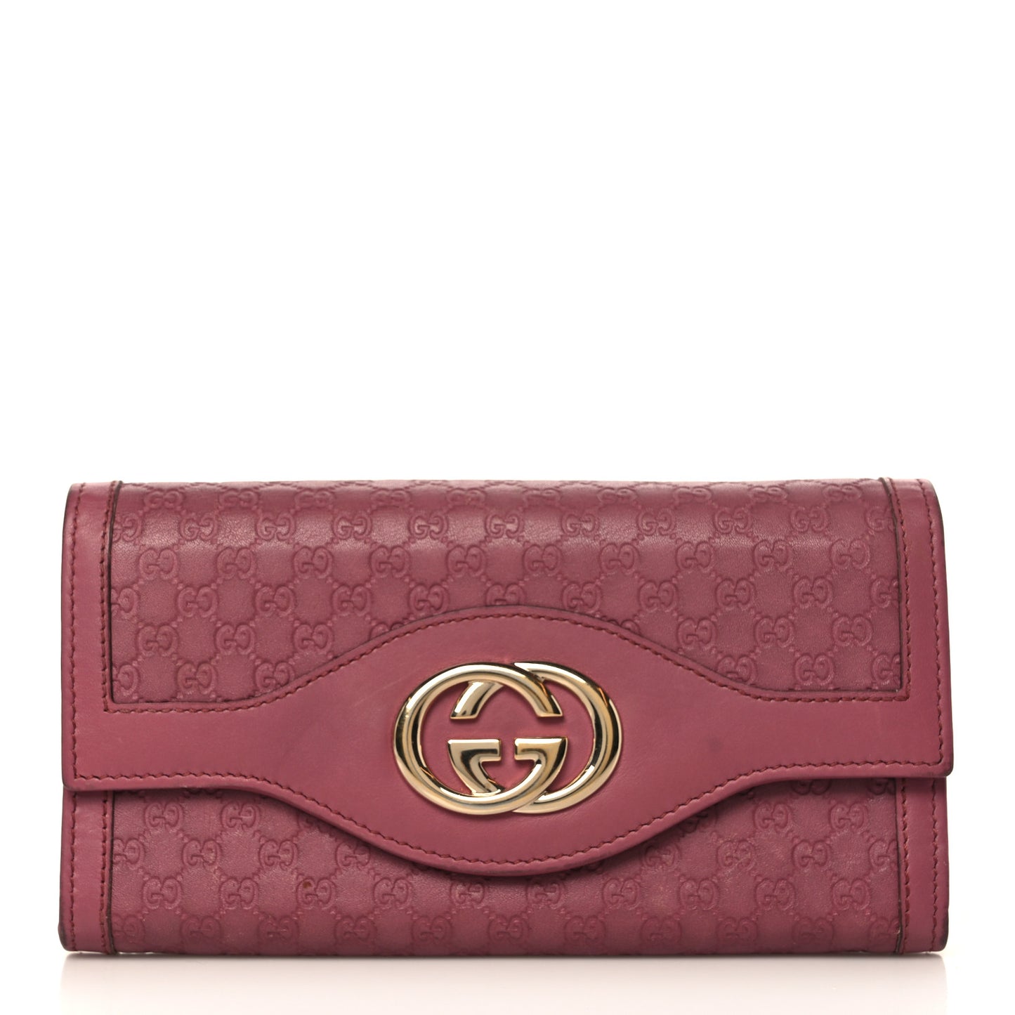 Microguccissima Sukey Continental Wallet Vintage Rose