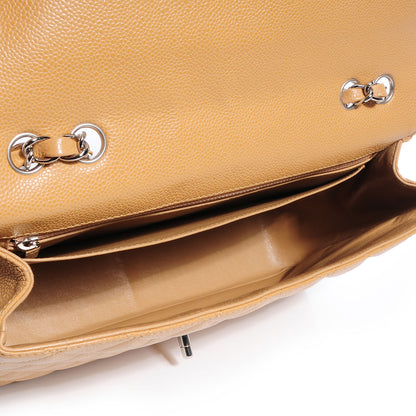 Chanel Caviar Jumbo Single Flap Beige 5 of 8