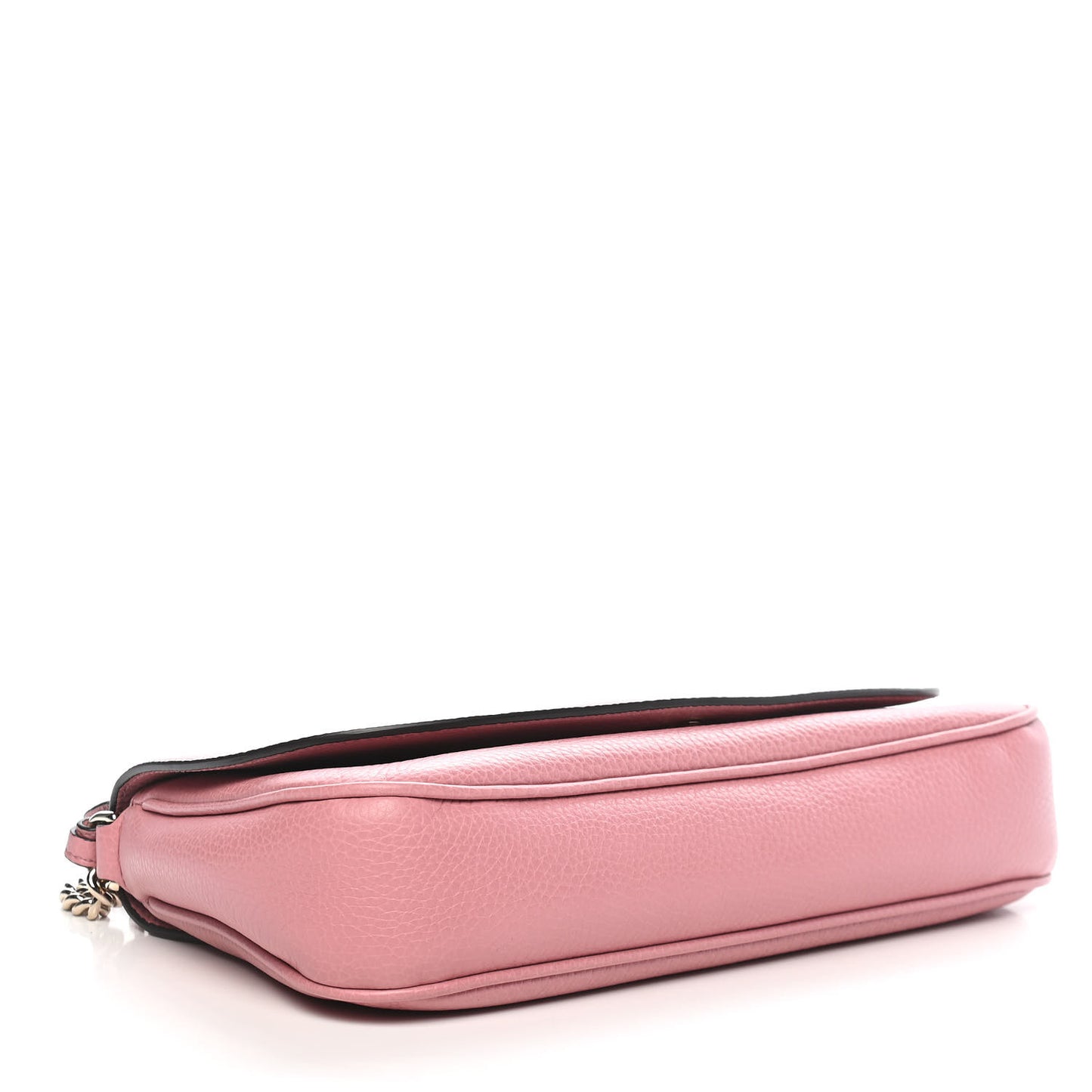Pebbled Calfskin Medium Soho Flap Crossbody Pink