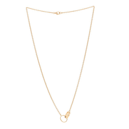 Cartier 18K Yellow Gold Interlocking LOVE Necklace 3 of 6
