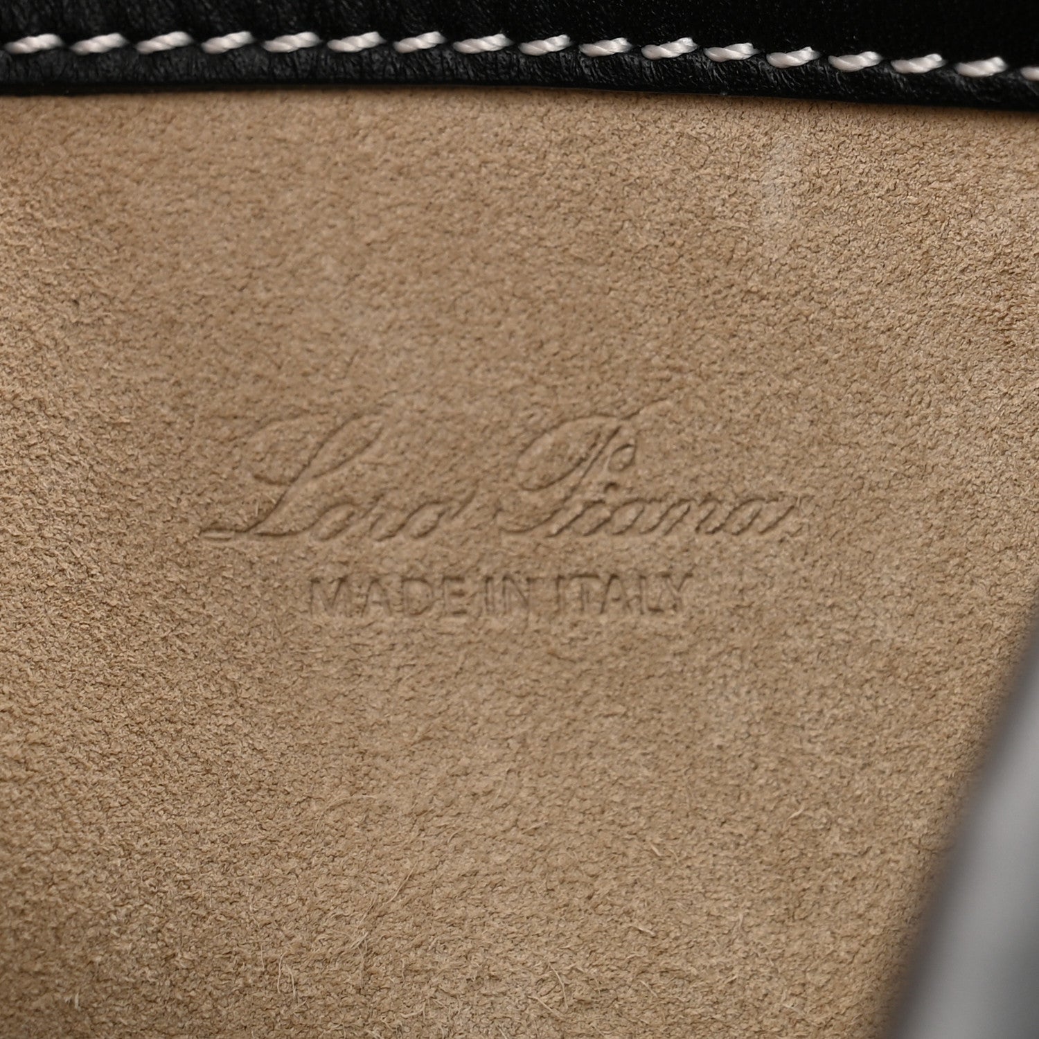 Loro Piana Smooth Calfskin Small Bale Bag Black 6 of 9