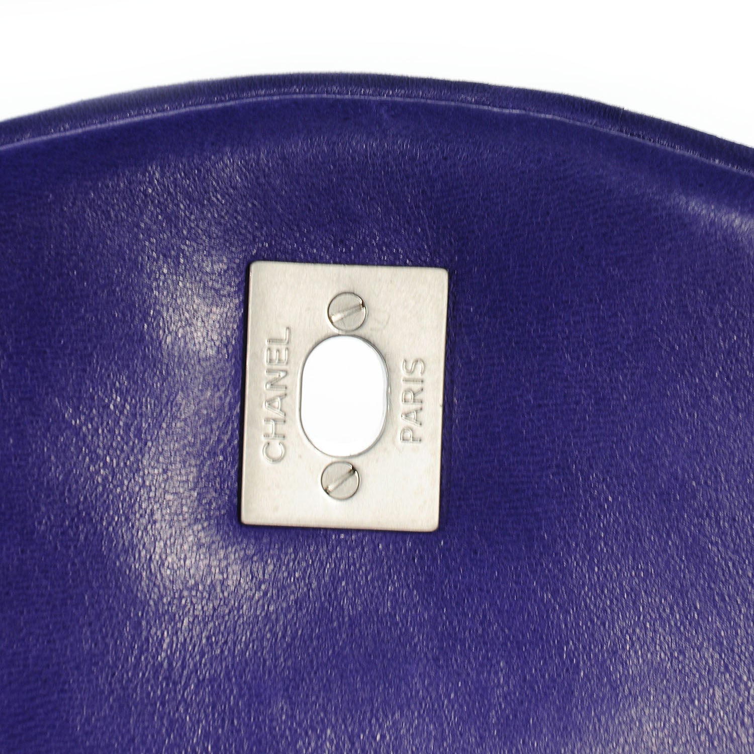 Chanel Lambskin Chevron Medium Leo Lion Flap Violet Fonce 6 of 10