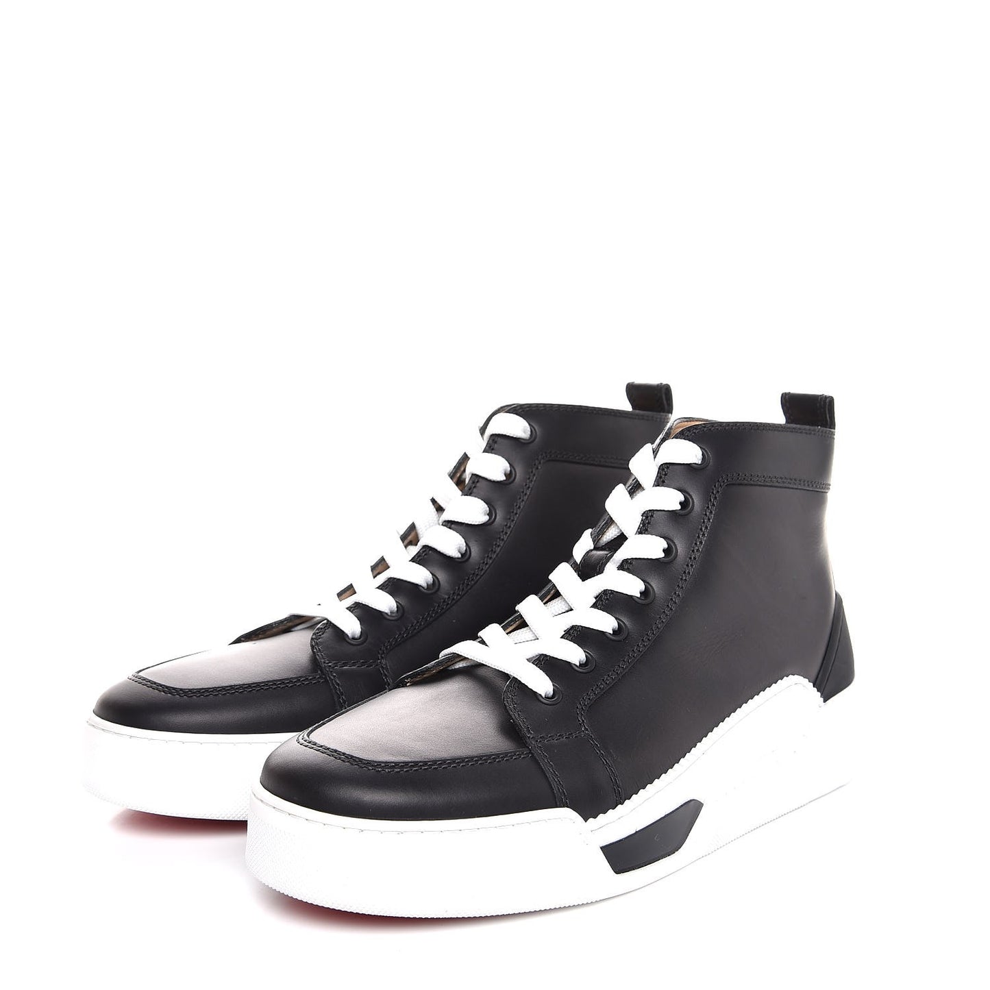 Mens Calfskin Rankick Flat Sneakers 41.5 Black