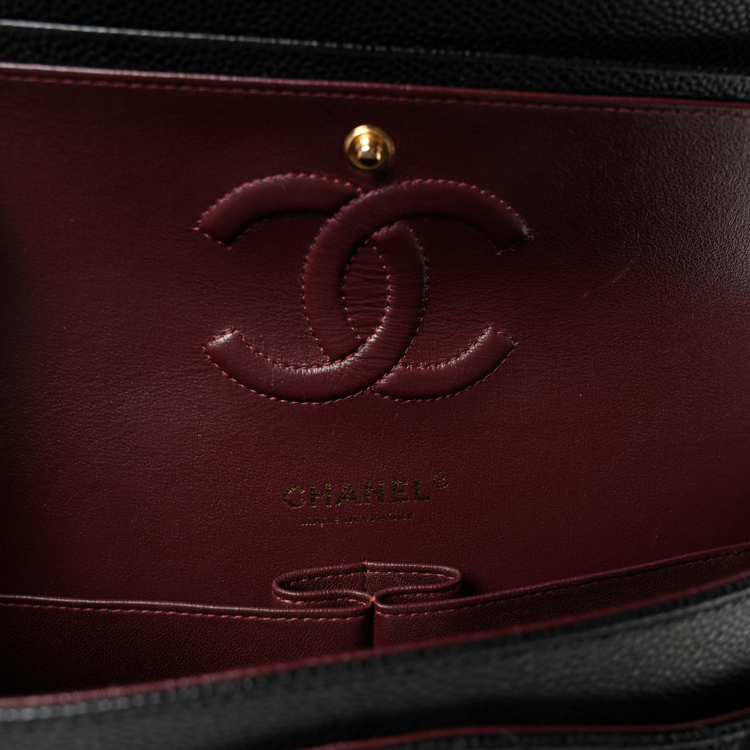 Chanel Caviar Quilted Medium Double Flap Black 6 of 11
