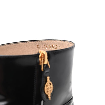 Chanel Patent Short Ankle Boots 38.5 Black 8 of 12