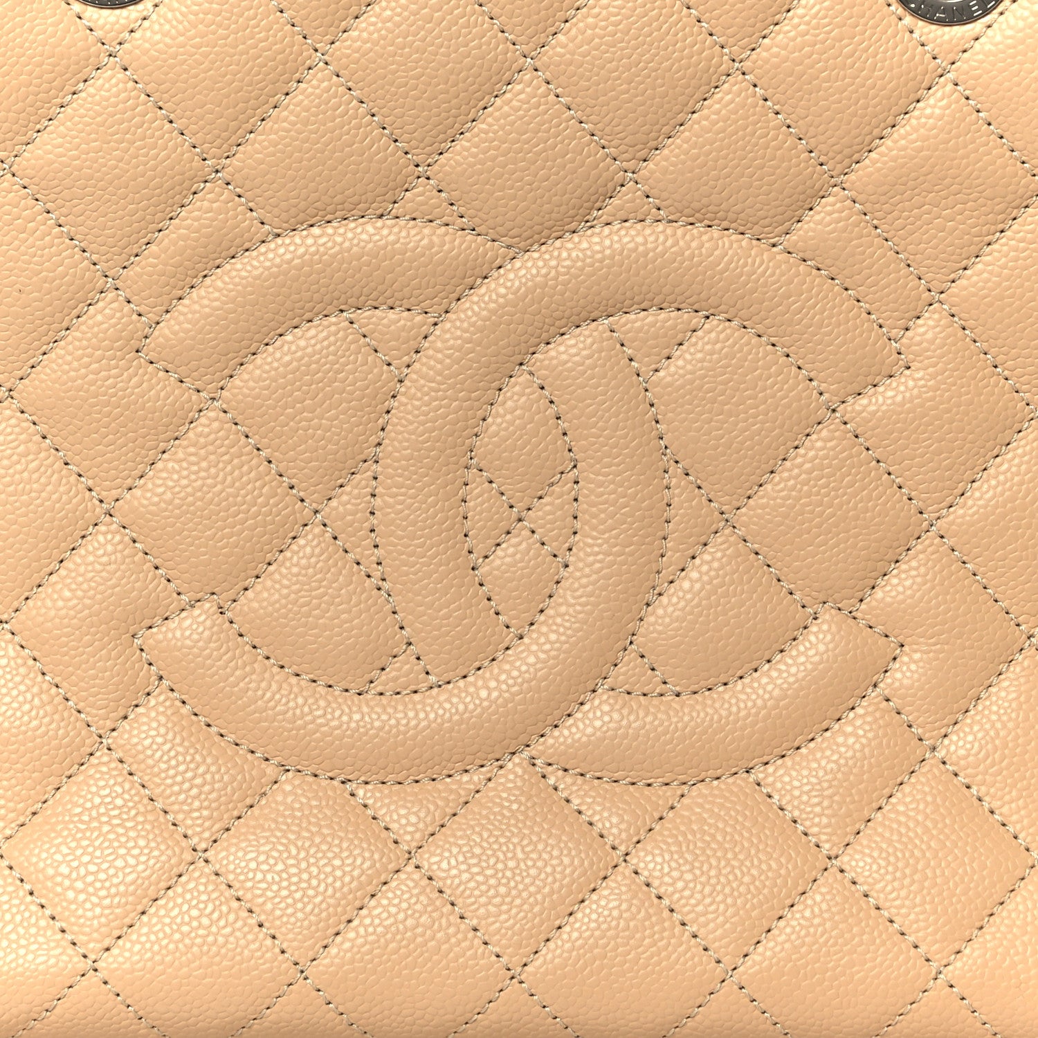 Chanel Caviar Quilted Grand Shopping Tote GST Beige 8 of 10