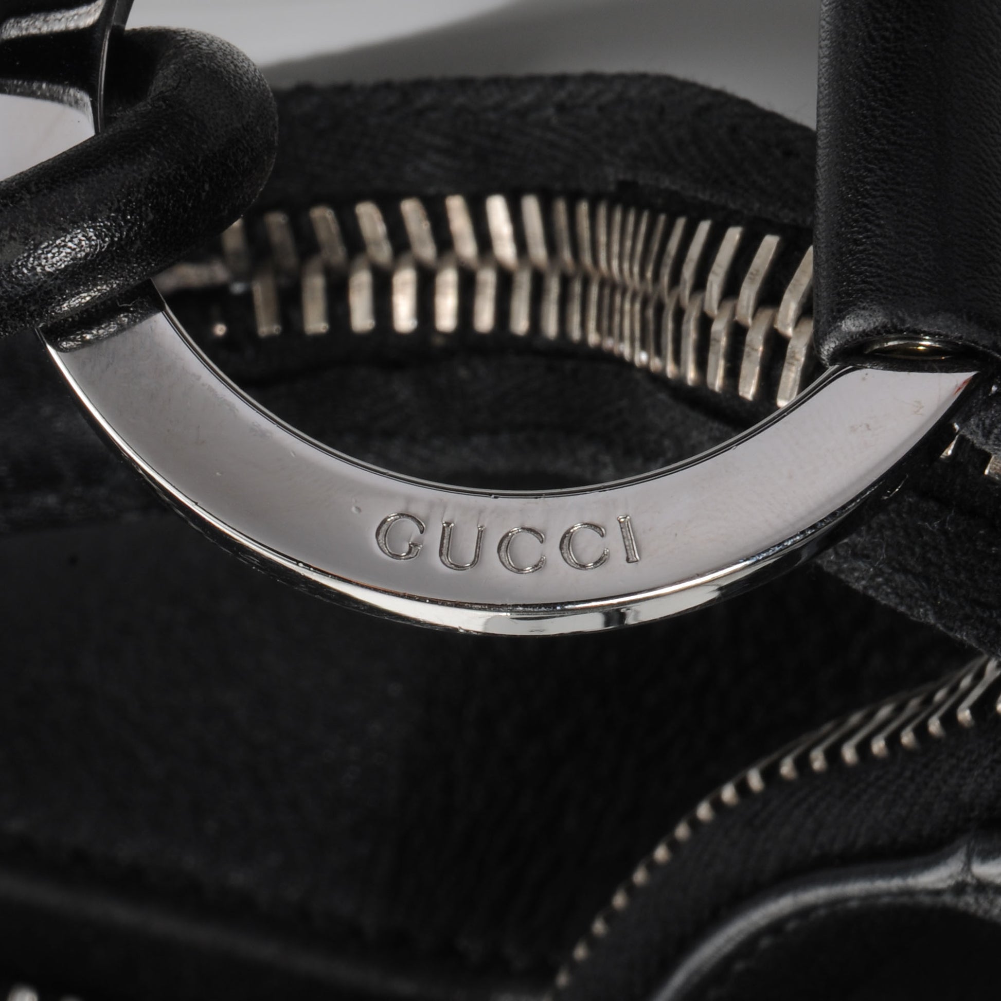 Gucci Leather Moon Hobo Black 9 of 9