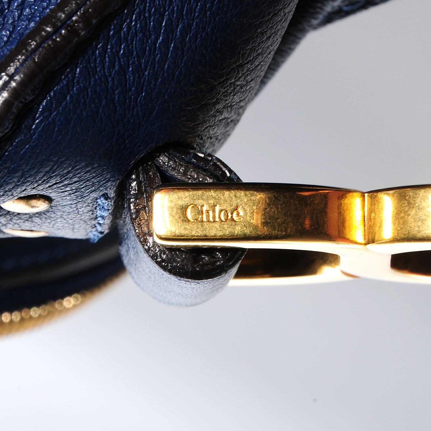 Chloe Calfskin Medium Marcie Round Crossbody Bag Royal Navy 12 of 12