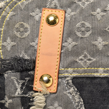 Louis Vuitton Denim Patchwork Bowly Black 9 of 14