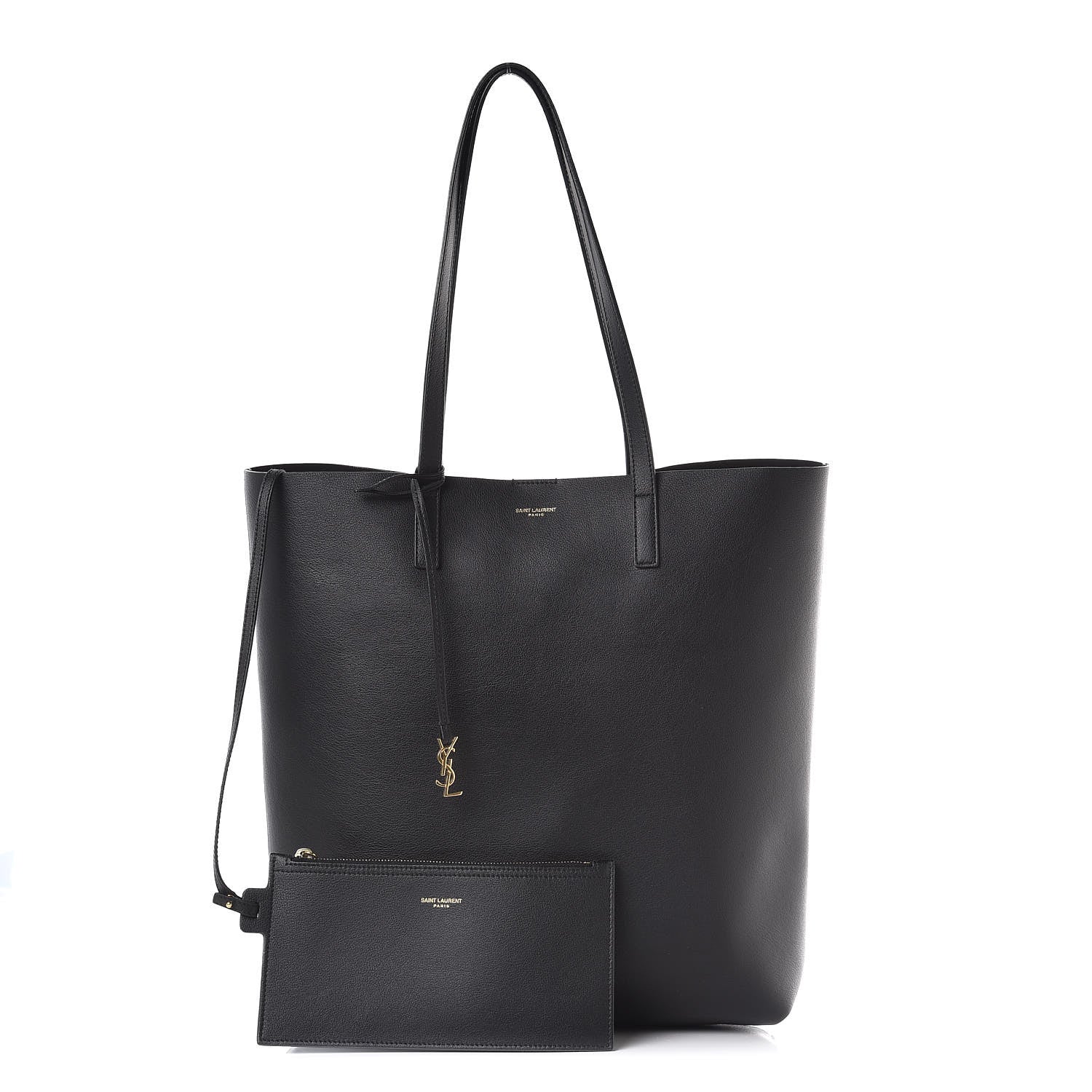 Saint Laurent Calfskin Medium Shopping Tote Black 3 of 17