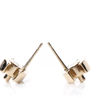Chanel Metal CC Turnlock Earrings Gold 3 of 5