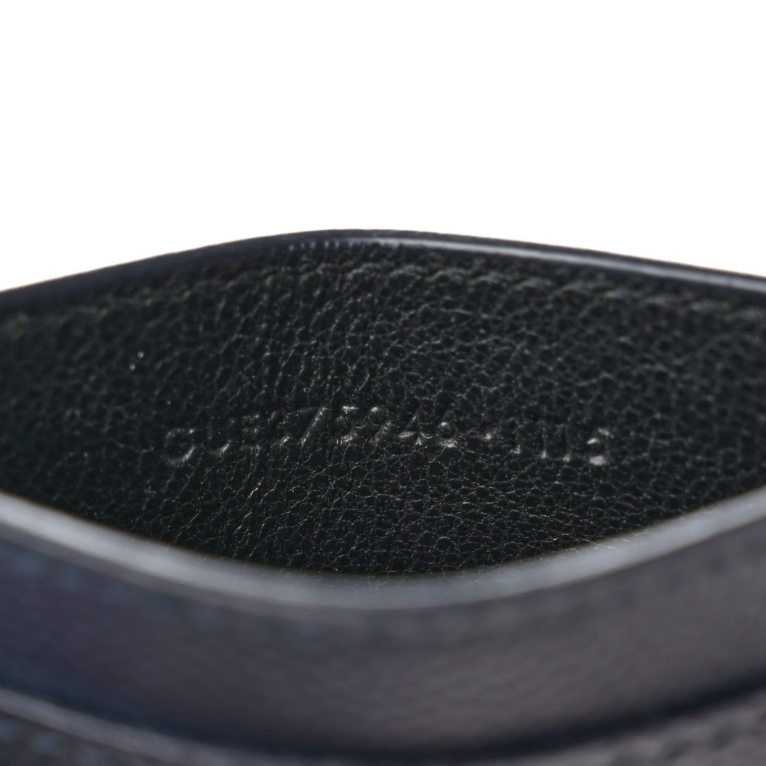 Saint Laurent Grain De Poudre Card Case Navy 5 of 6