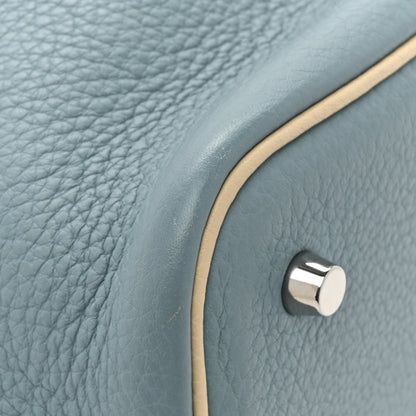 Hermes Taurillon Clemence Picotin 22 MM Ciel Parchemin 11 of 12