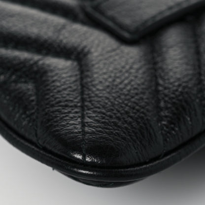 Gucci Calfskin Matelasse GG Marmont 2.0 Multi Belt Bag 85 34 Black 25 of 27