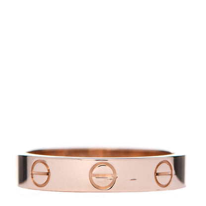Cartier 18K Pink Gold 3.5mm LOVE Wedding Band Ring 51 5.75 1 of 8