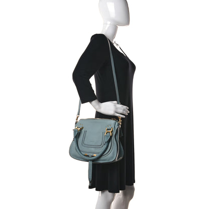 Chloe Calfskin Small Marcie Satchel Faded Blue 2 of 13