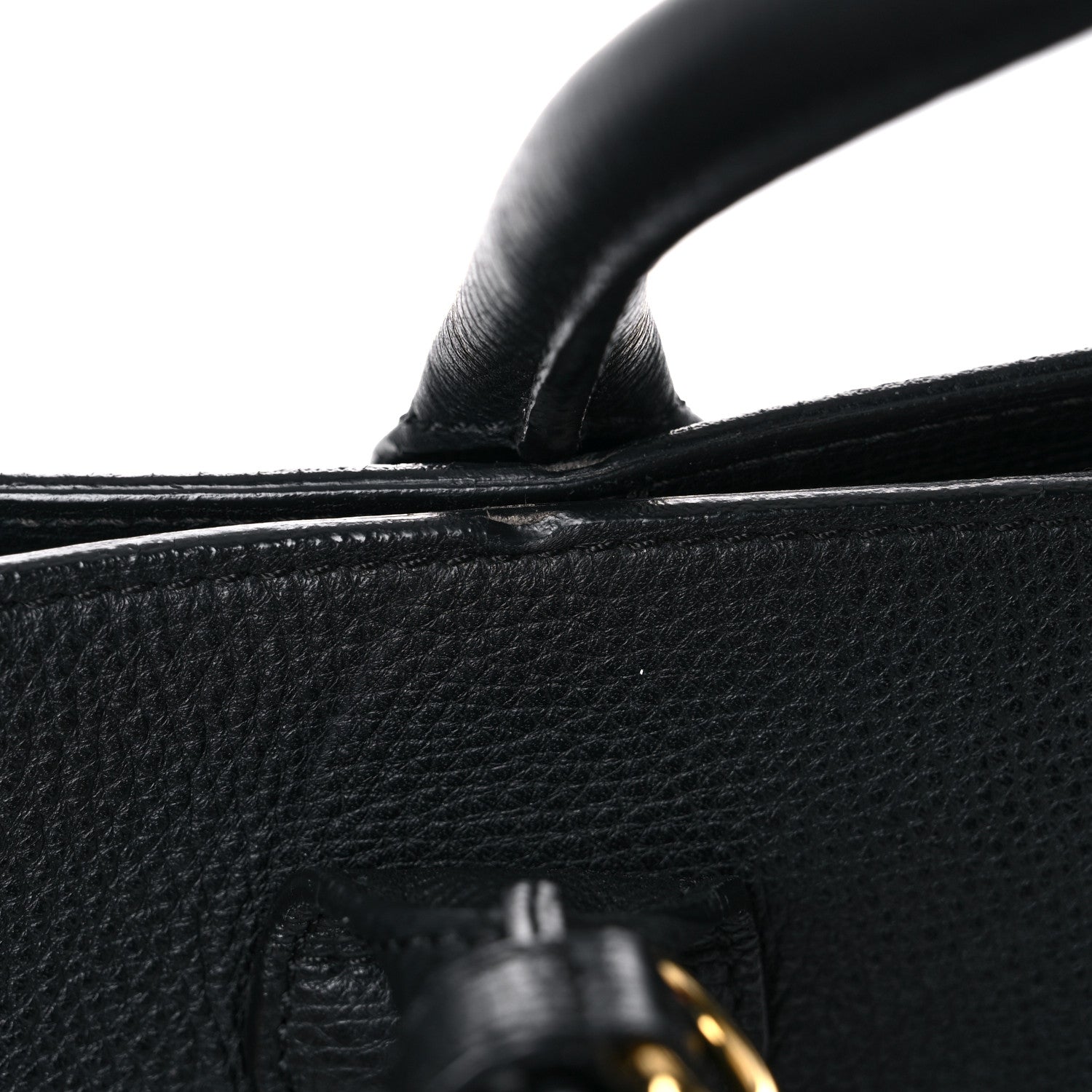 Burberry Grainy Calfskin House Check Large Banner Tote Black 22 of 22