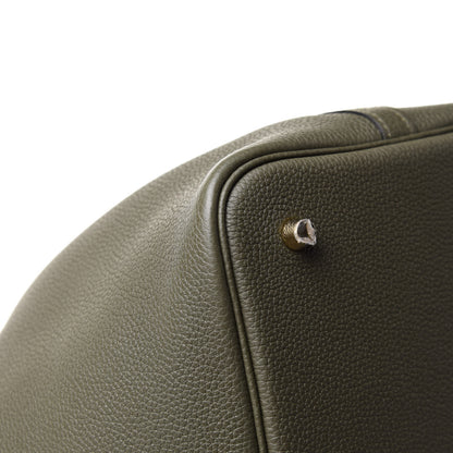 Hermes Taurillon Clemence Picotin Lock 22 MM Vert Maquis 7 of 13