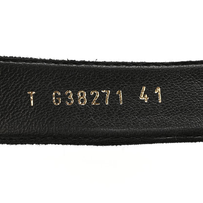 Chanel Suede Calfskin Shearling Turn Lock Clogs 41 Black 9 of 10