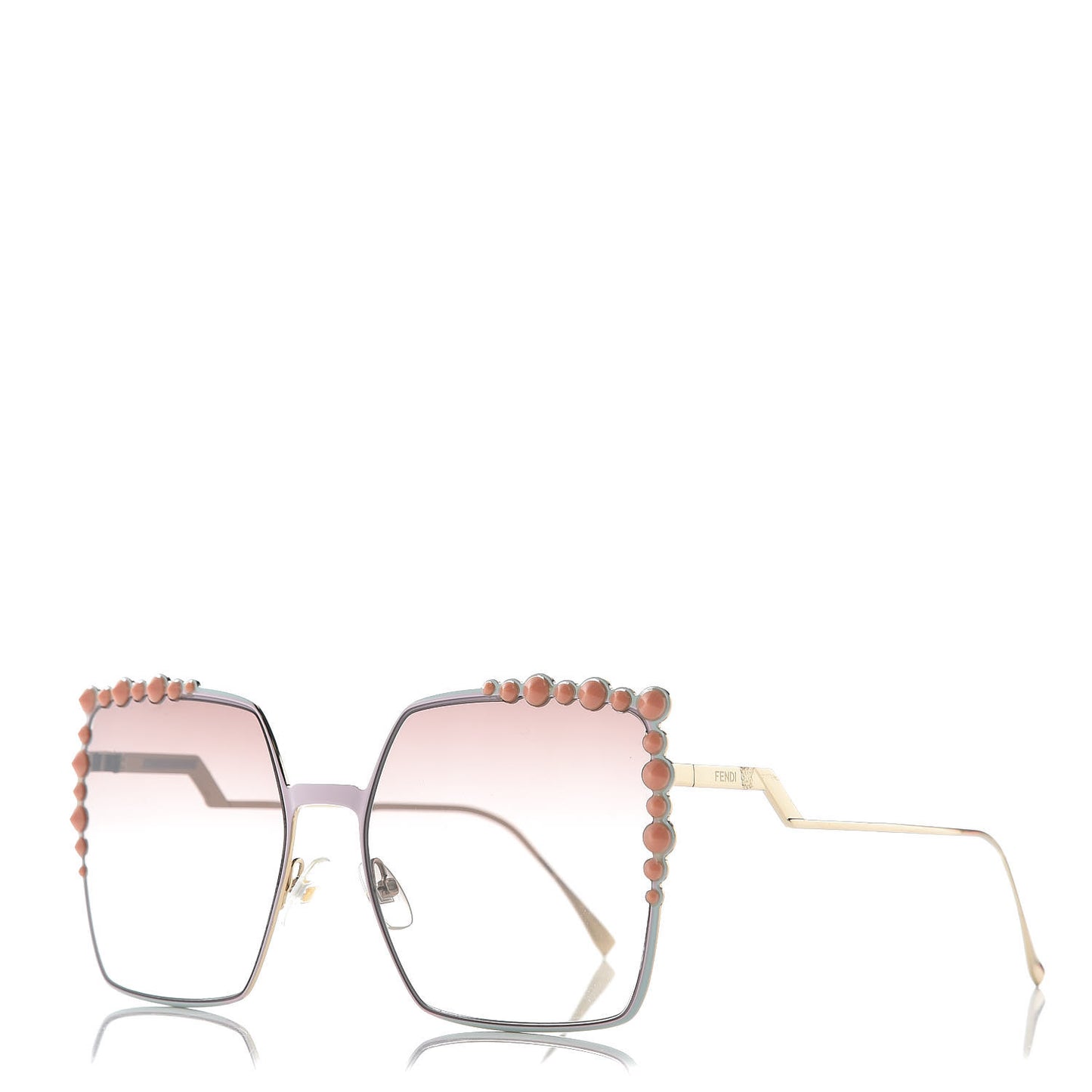 Square Dots Sunglasses FF 0259/S Gold