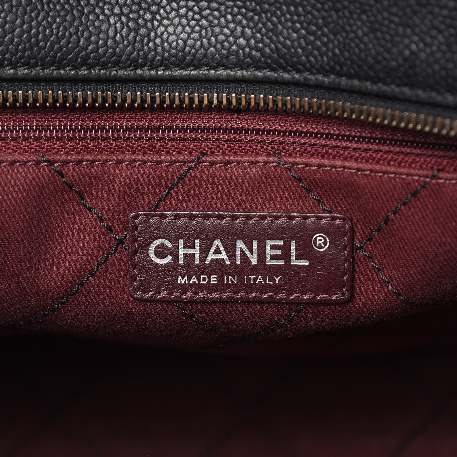 Chanel Caviar Quilted Deauville Bowling Bag Black 6 of 16