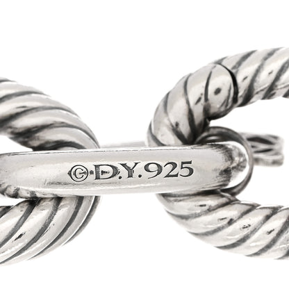 David Yurman Sterling Silver 17mm Large Oval Link Bracelet 3 of 3