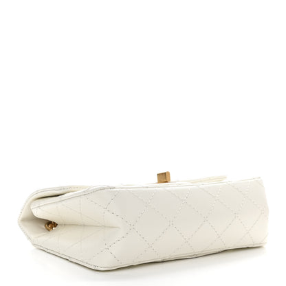 Chanel Aged Calfskin Quilted 2.55 Reissue Mini Flap White 4 of 11