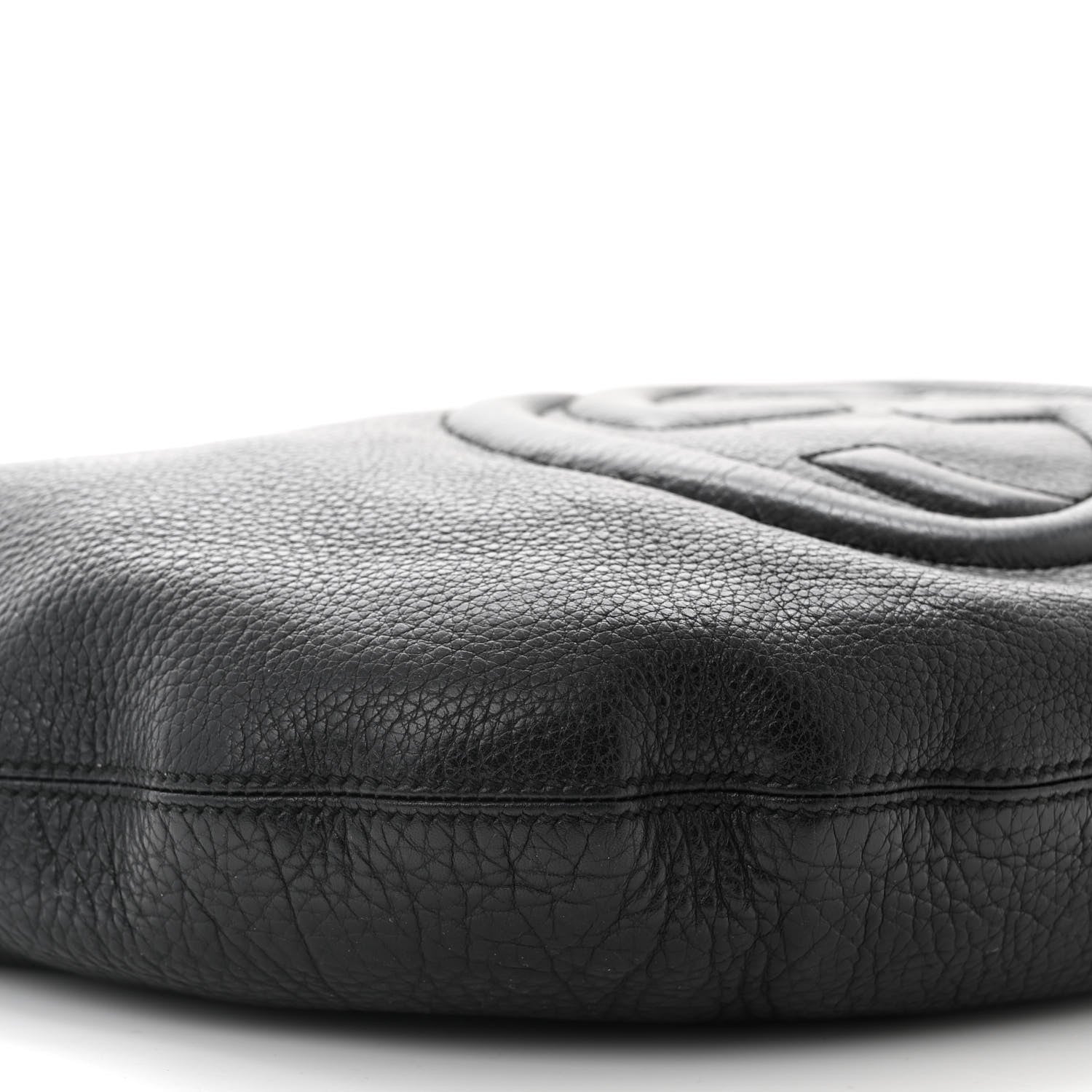 Gucci Pebbled Calfskin Medium Soho Hobo Black 9 of 12