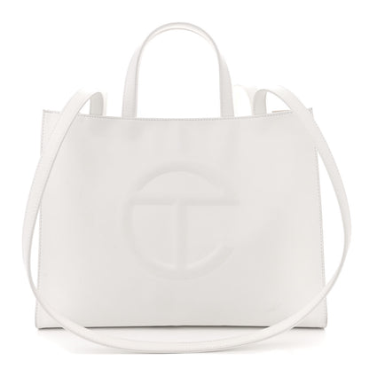 Telfar Vegan Leather Medium Shopping Bag White 1 of 14