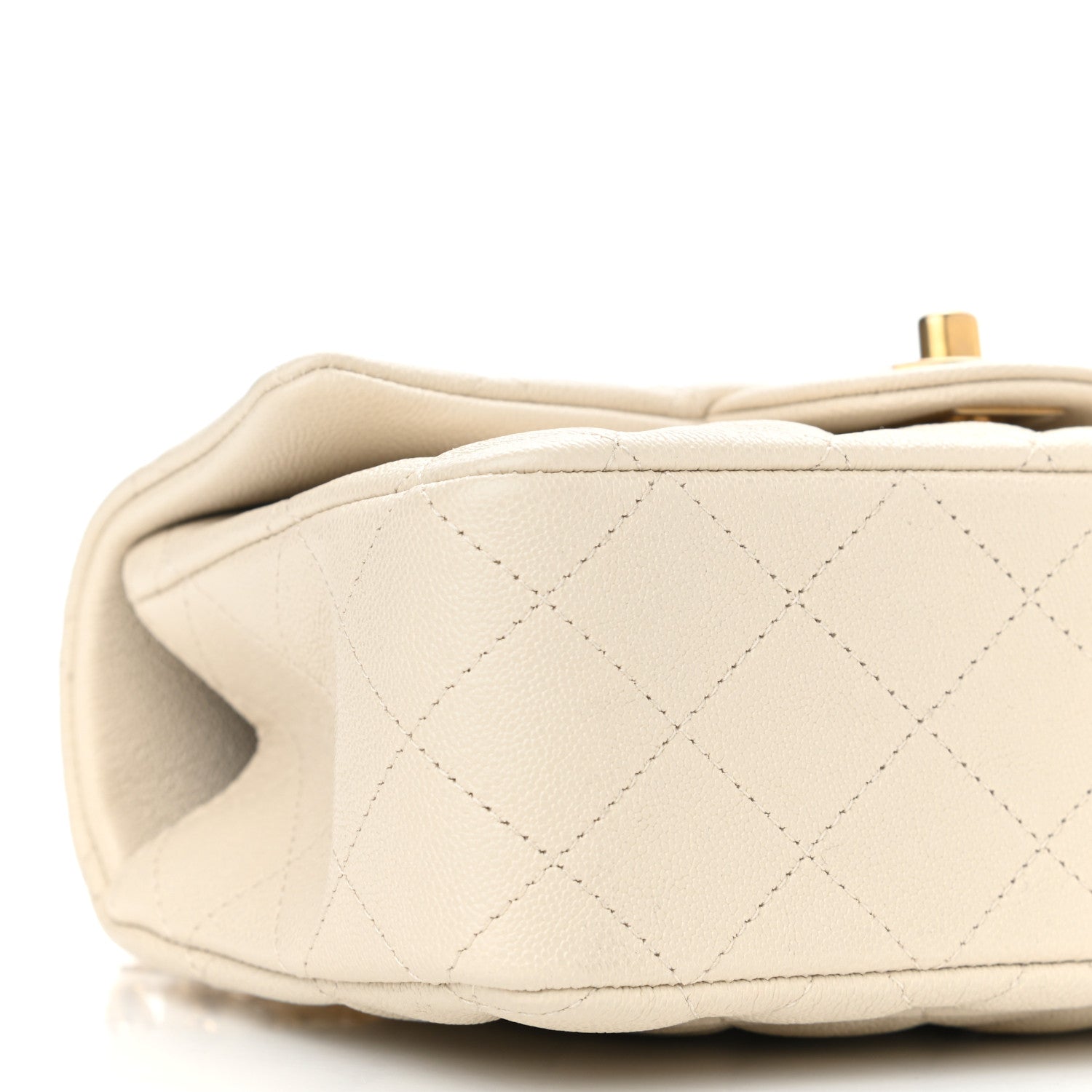 Chanel Caviar Quilted Mini Top Handle Rectangular Flap Beige 9 of 11