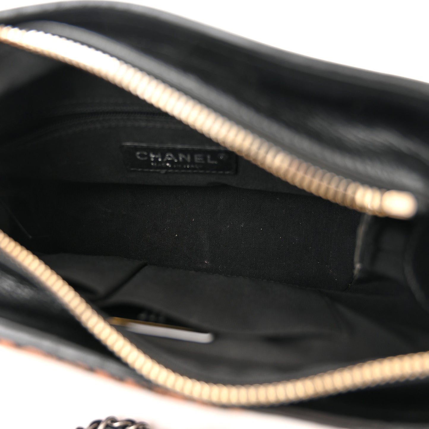 Knit Calfskin Small Gabrielle Hobo Black Multicolor