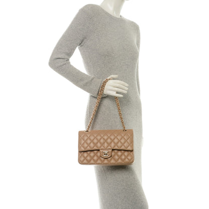 Chanel Lambskin Quilted Medium Double Flap Beige 2 of 7