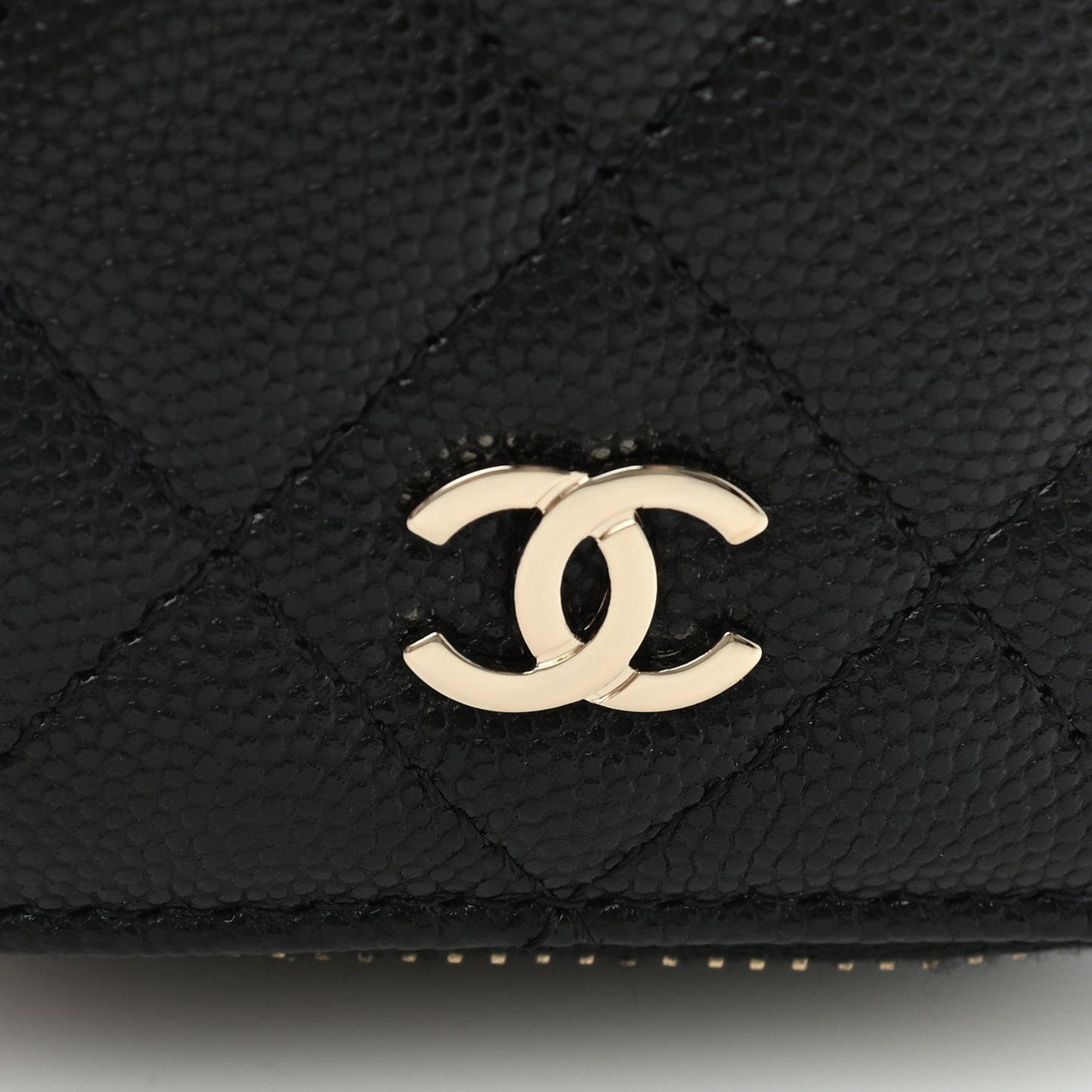 Caviar Quilted Jewelry Travel Case Black