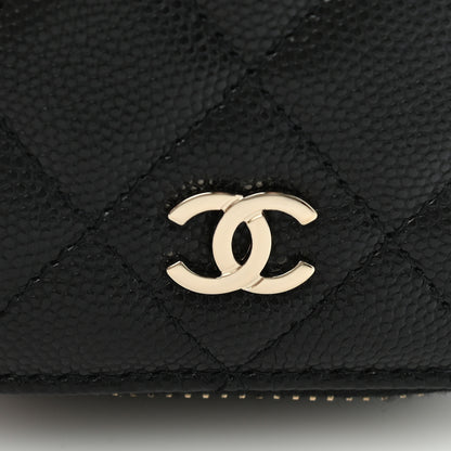 Chanel Caviar Quilted Jewelry Travel Case Black 14 of 14