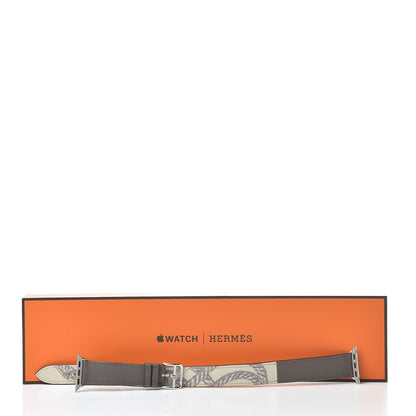 Hermes Swift 40mm Apple Double Tour Watch Strap Béton Étain 5 of 5