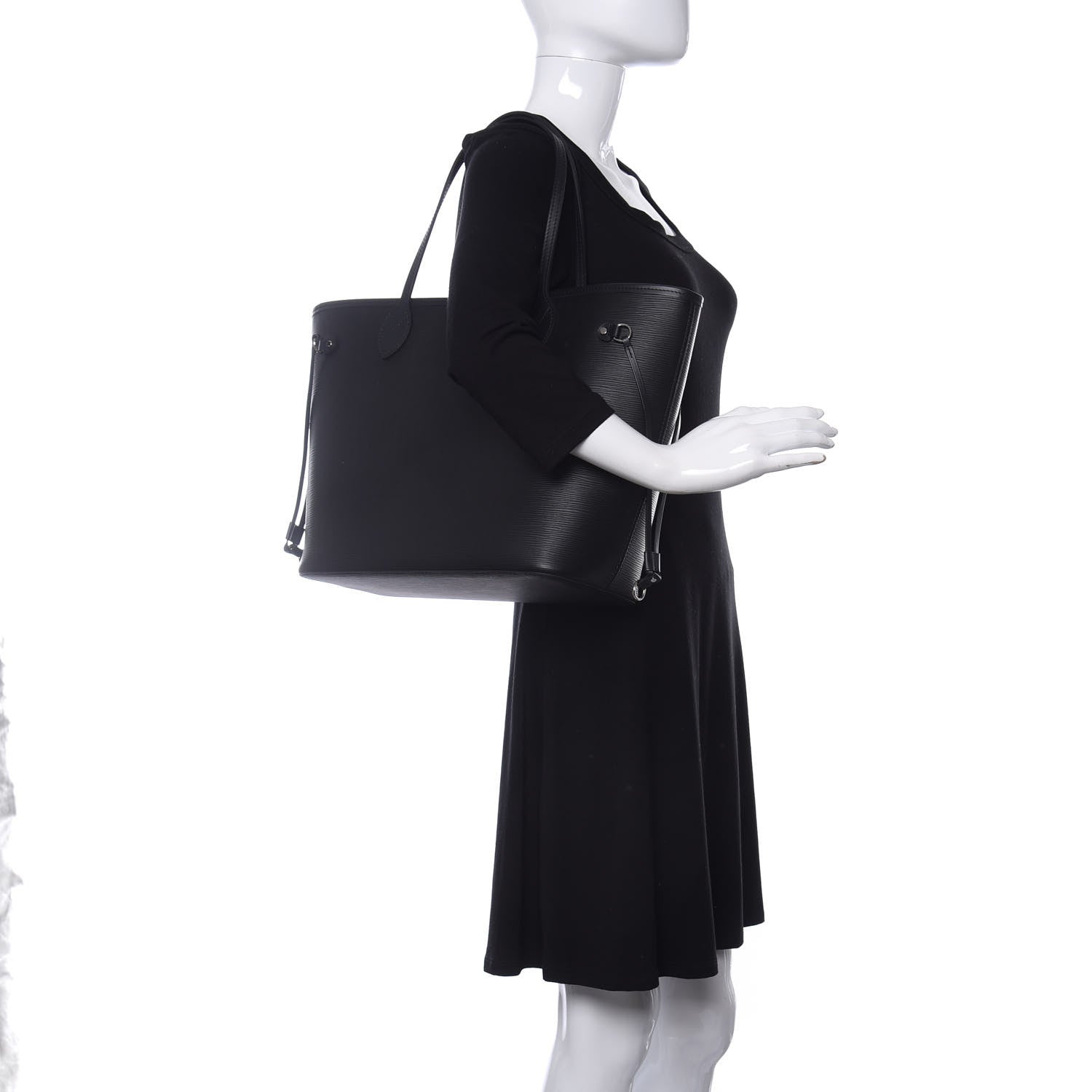 Louis Vuitton Epi Neverfull MM Black 2 of 11