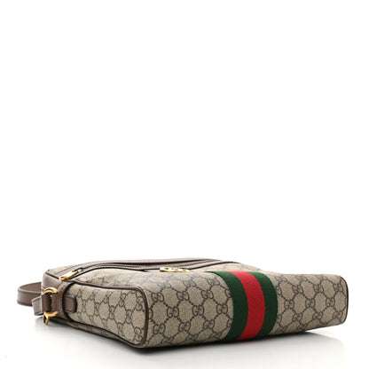 Gucci GG Supreme Monogram Web Medium Ophidia Messenger Bag Brown 4 of 11