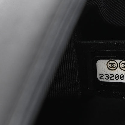 Chanel Calfskin Pleated Medium Boy In Rome Flap Black White 9 of 11