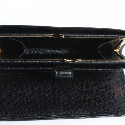 Louis Vuitton Epi Continental French Purse Wallet Black 5 of 9