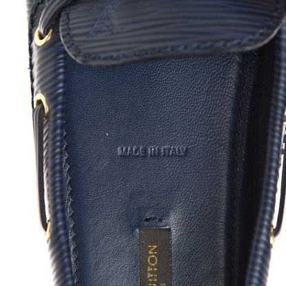 Louis Vuitton Epi Gloria Flat Loafers 38 Indigo 8 of 9