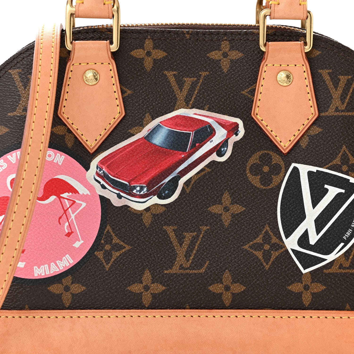 Louis Vuitton Monogram World Tour Alma BB 8 of 10