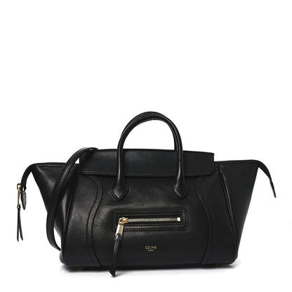 Celine Supple Shiny Lambskin Little New Luggage Black 1 of 9